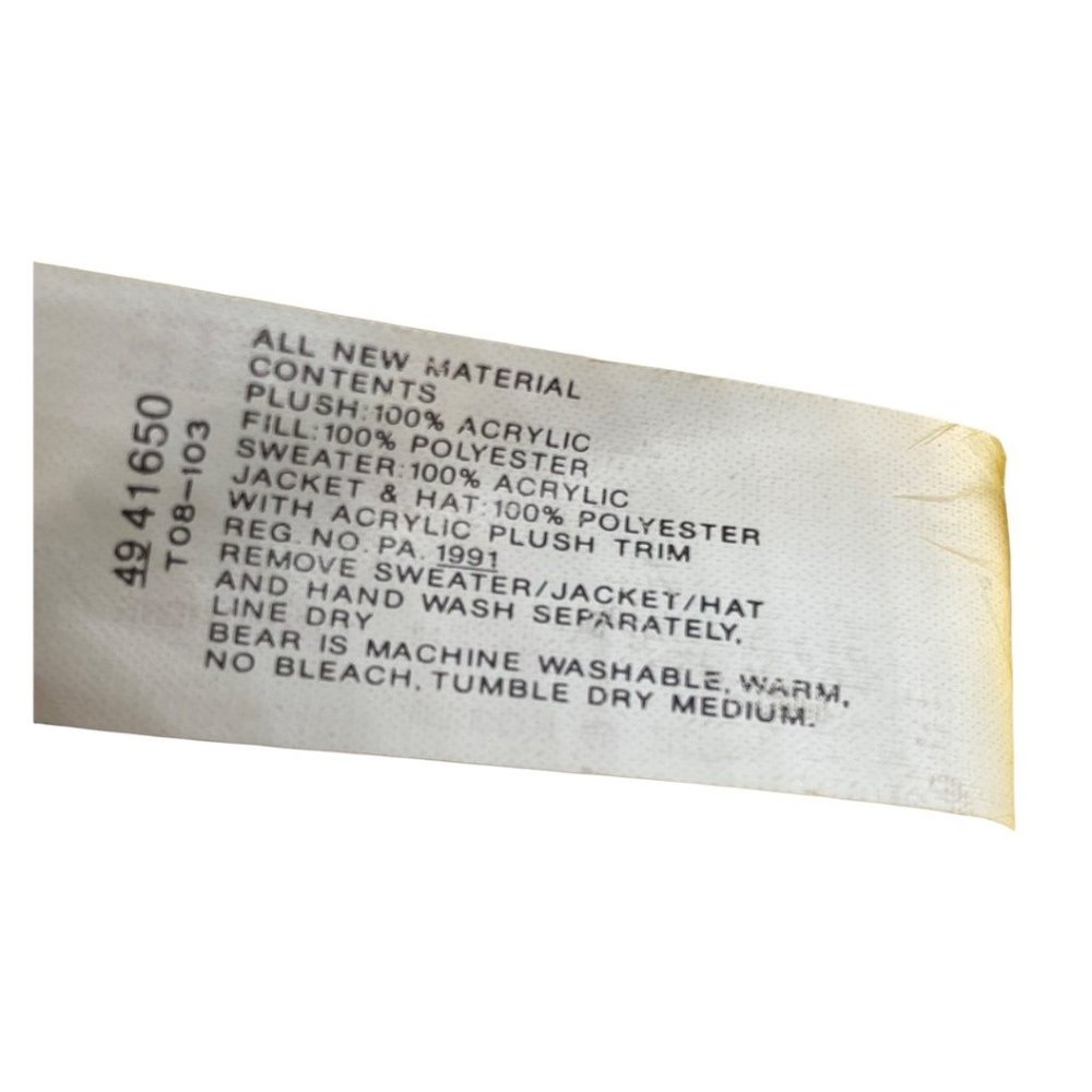 Sears Winnie the Pooh 15" Santa Plush Toy - Picture 7 of 8